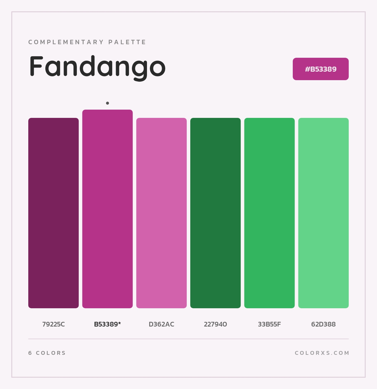 Fandango - Complementary Color Palette