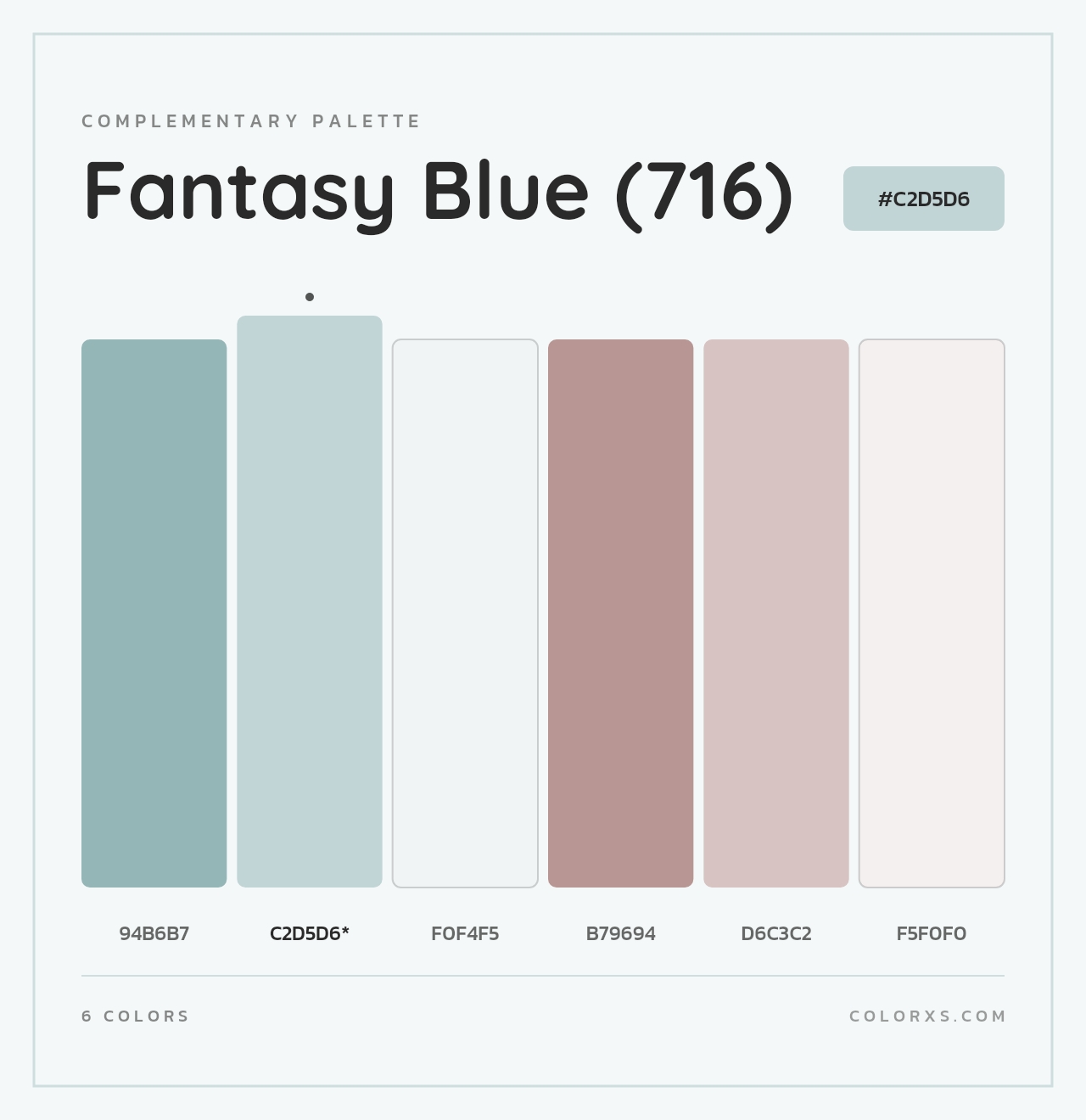 Fantasy Blue (716) - Complementary Color Palette