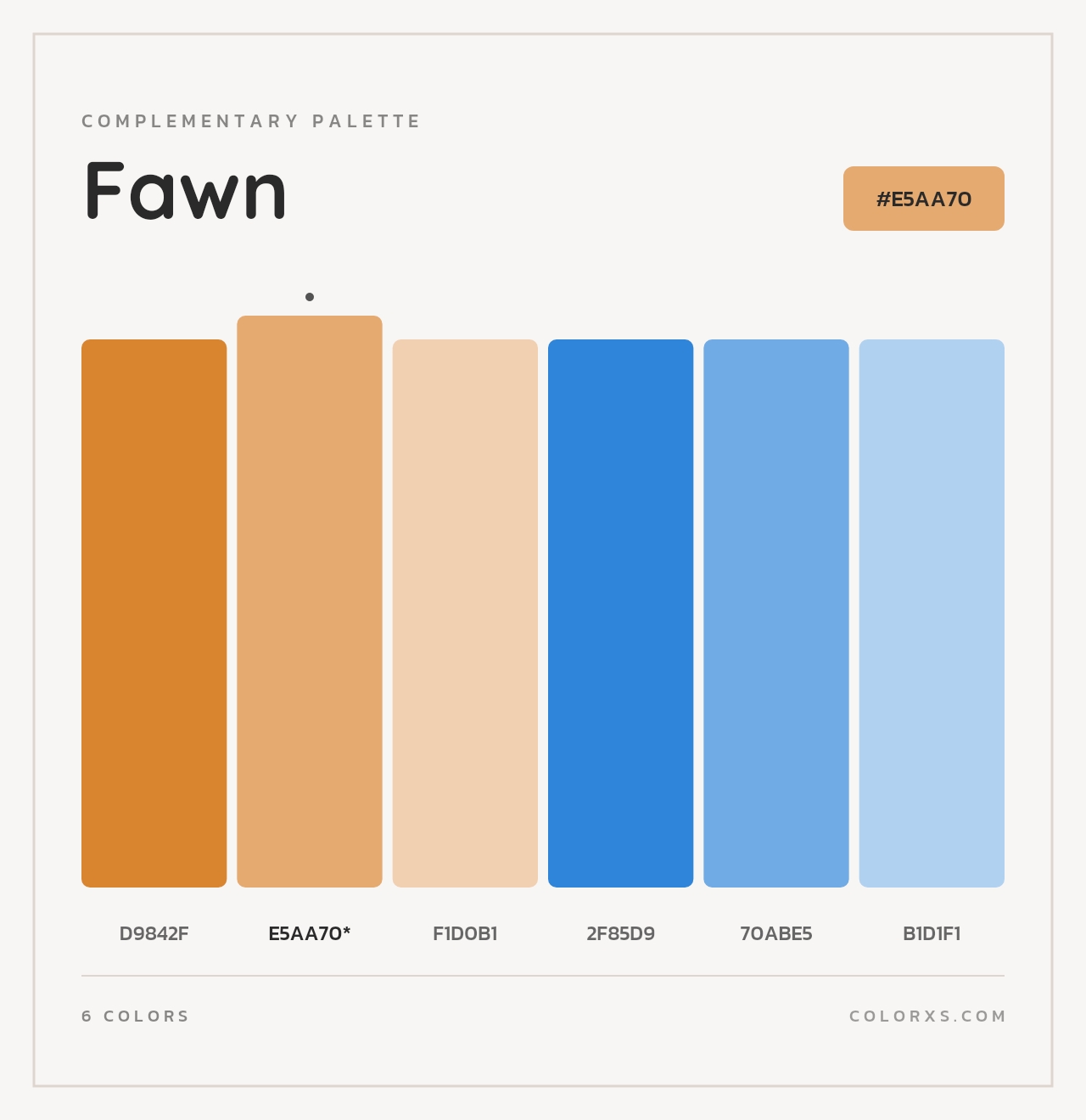 Fawn - Complementary Color Palette