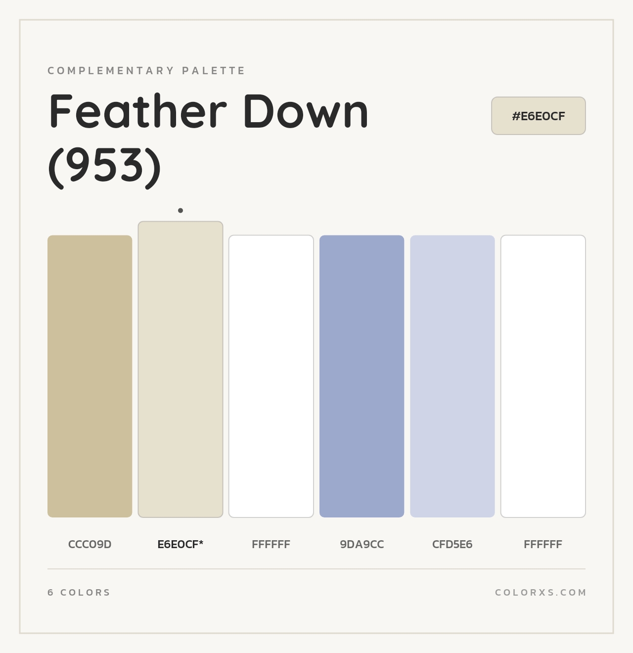 Feather Down (953) - Complementary Color Palette