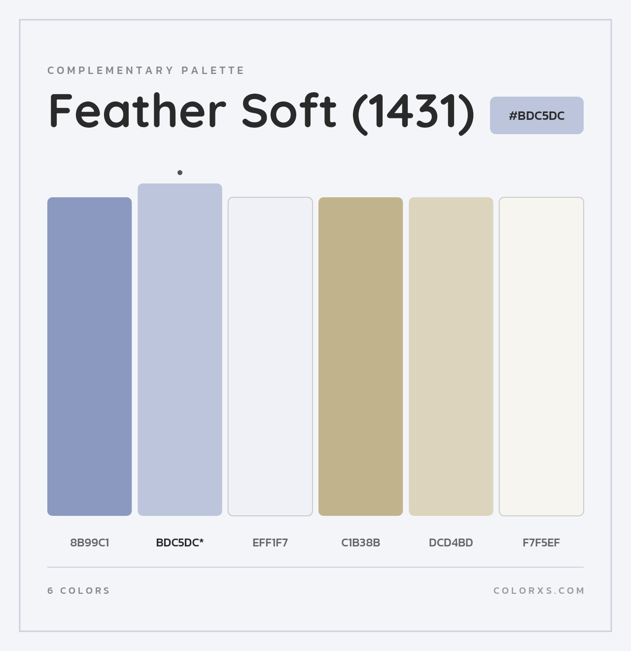 Feather Soft (1431) - Complementary Color Palette