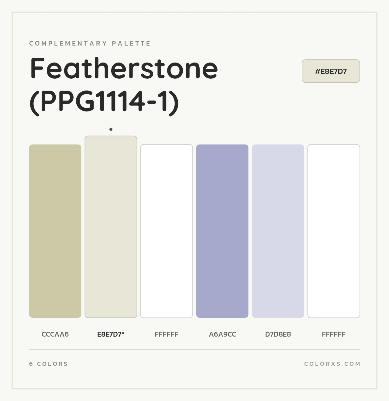Featherstone (PPG1114-1) - Complementary Color Palette