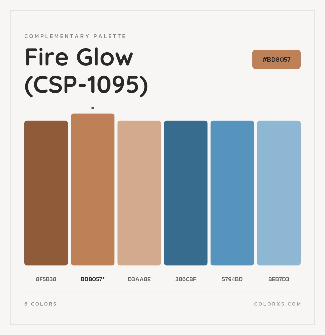 Fire Glow (CSP-1095) - Complementary Color Palette