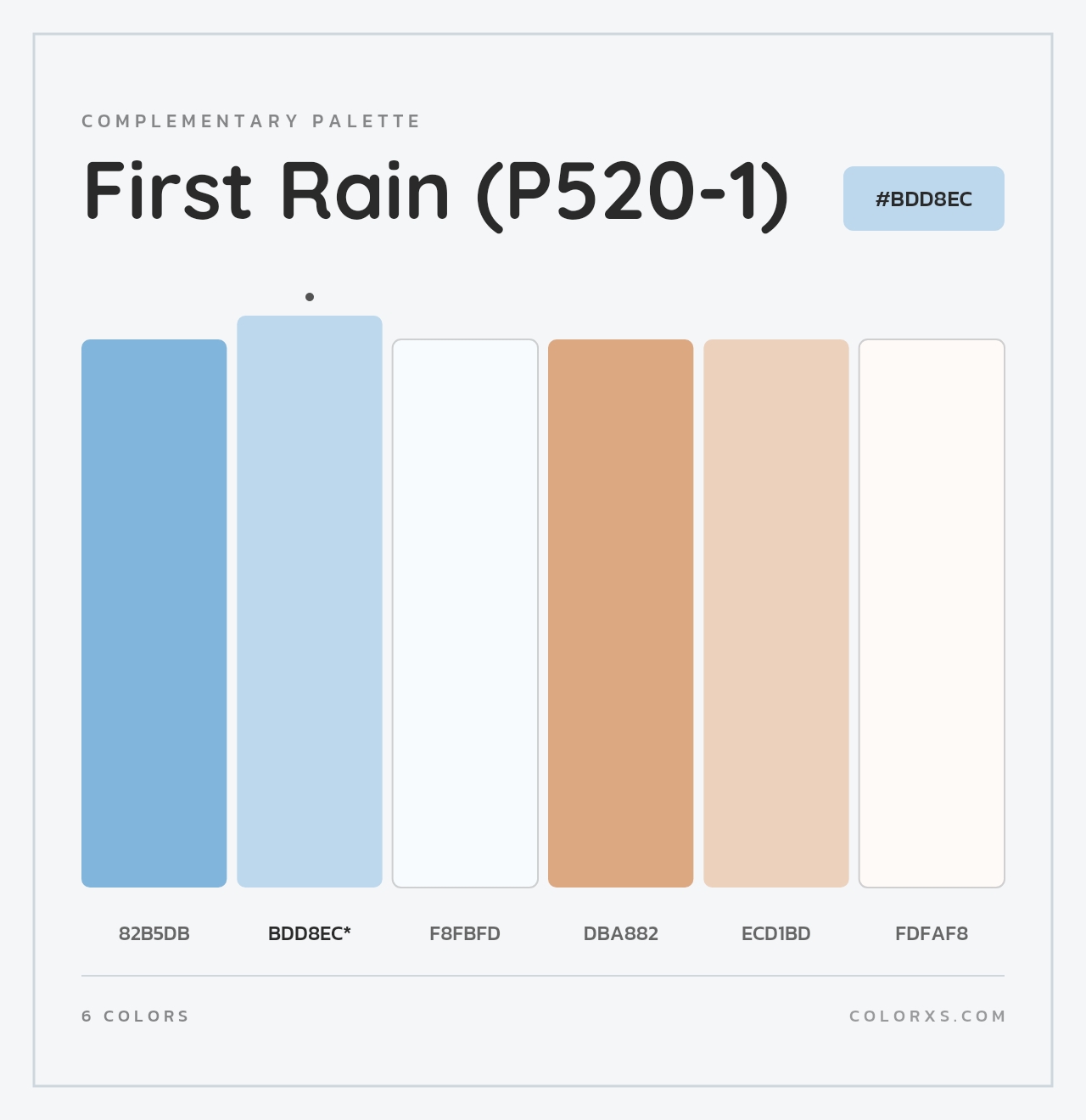 First Rain (P520-1) - Complementary Color Palette