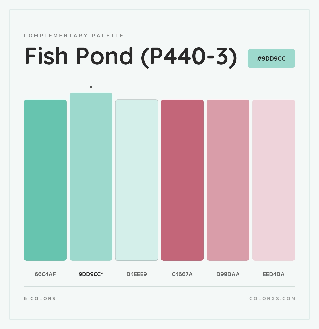 Fish Pond (P440-3) - Complementary Color Palette