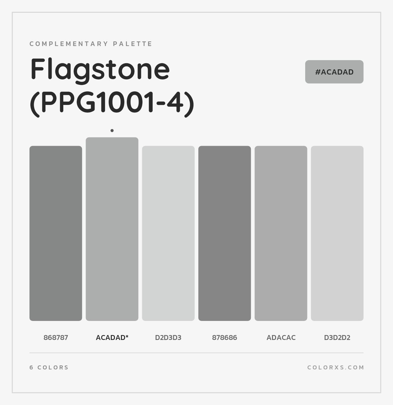 Flagstone (PPG1001-4) - Complementary Color Palette