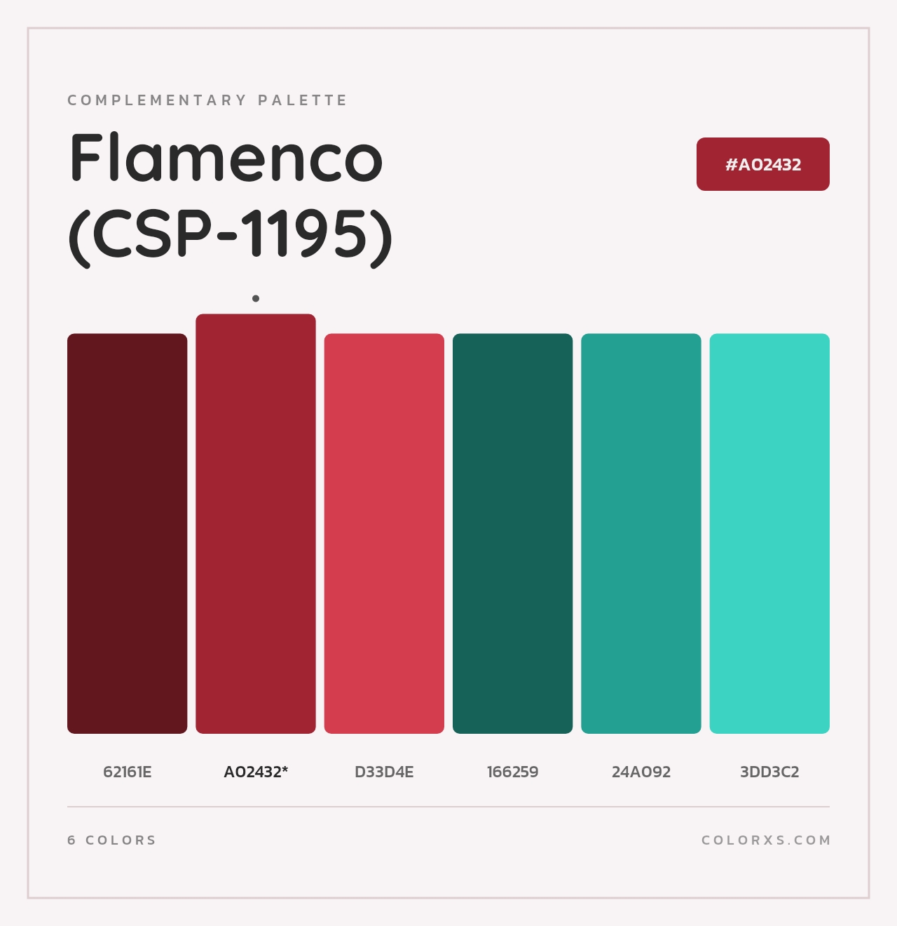 Flamenco (CSP-1195) - Complementary Color Palette