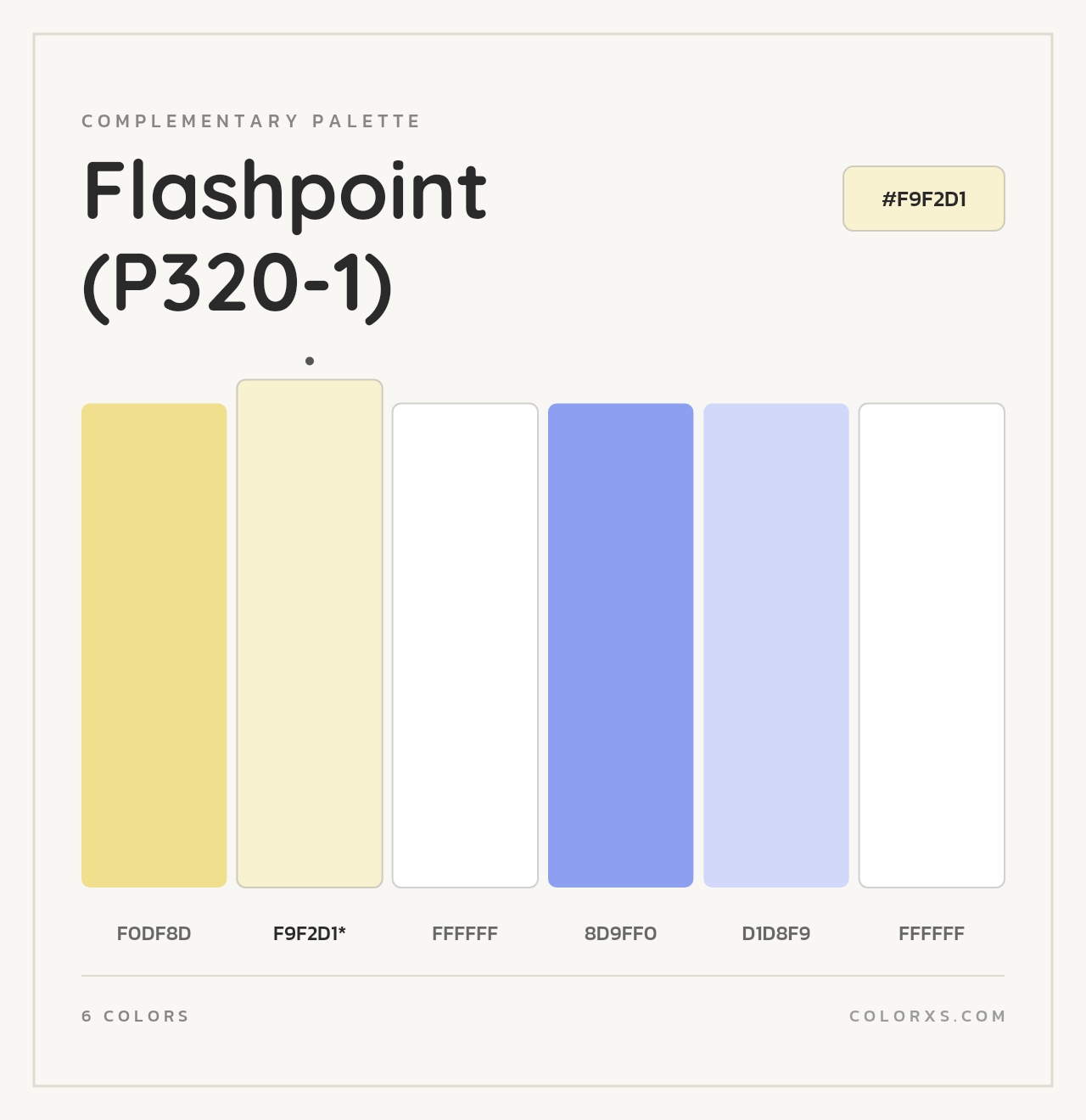 Flashpoint (P320-1) - Complementary Color Palette