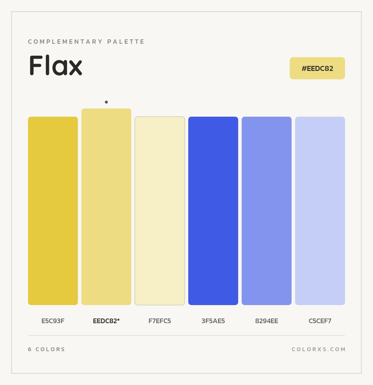 Flax - Complementary Color Palette
