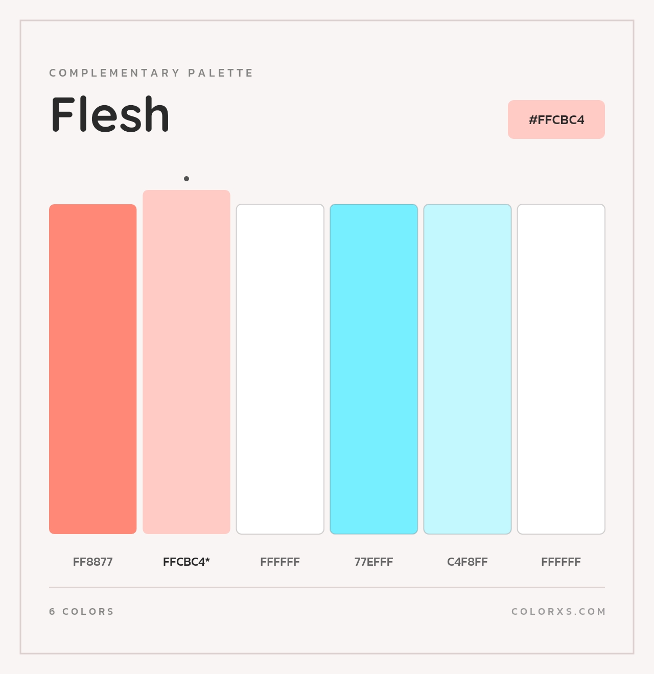 Flesh - Complementary Color Palette