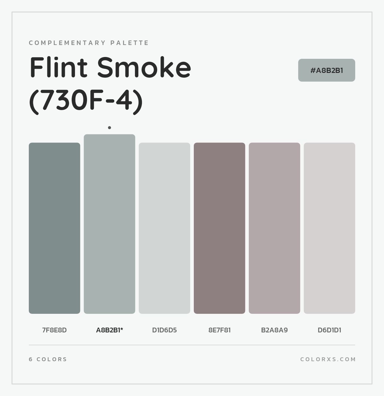 Flint Smoke (730F-4) - Complementary Color Palette