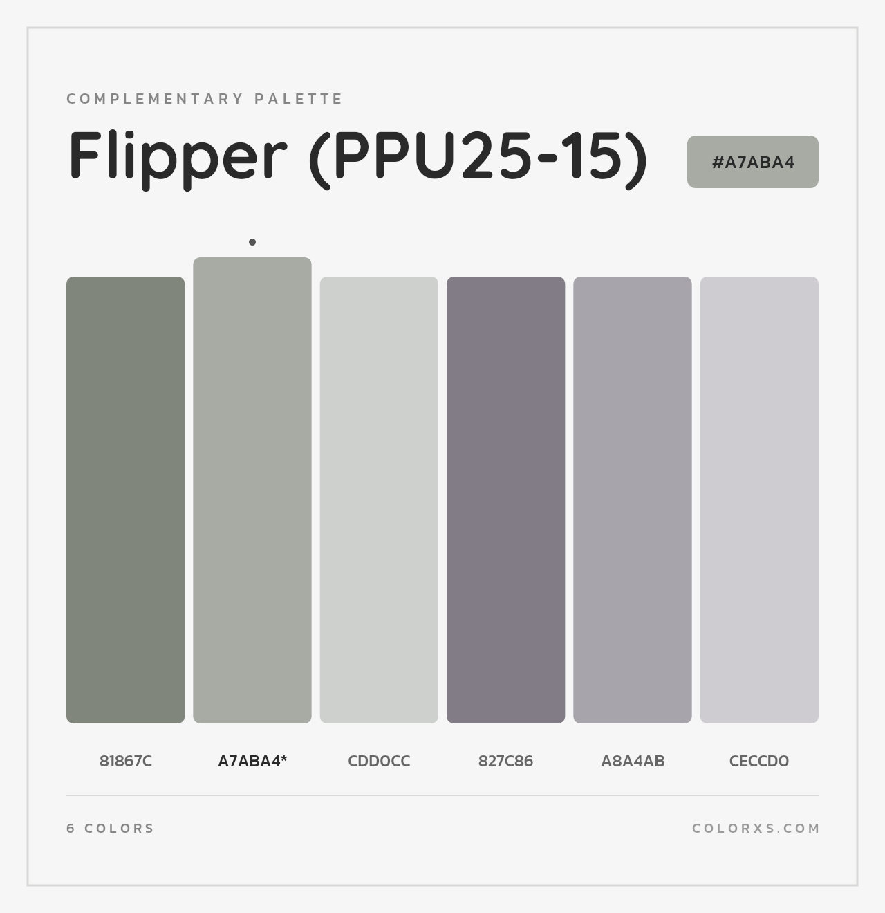 Flipper (PPU25-15) - Complementary Color Palette