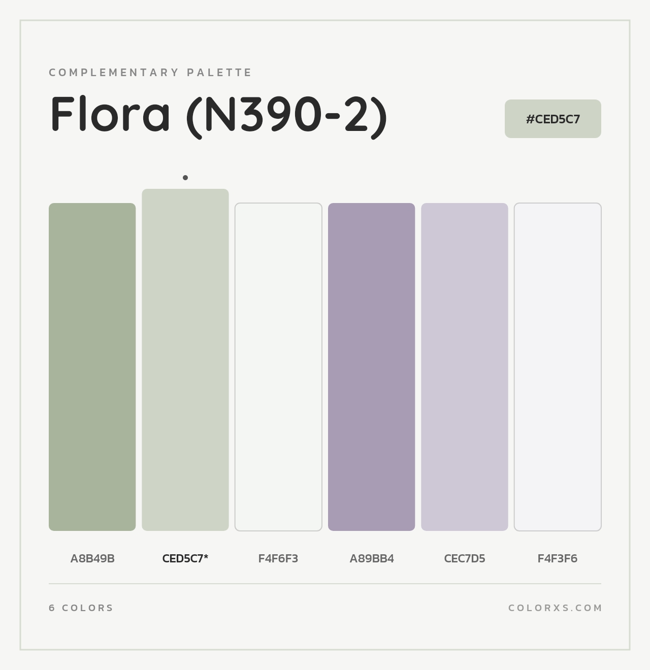Flora (N390-2) - Complementary Color Palette