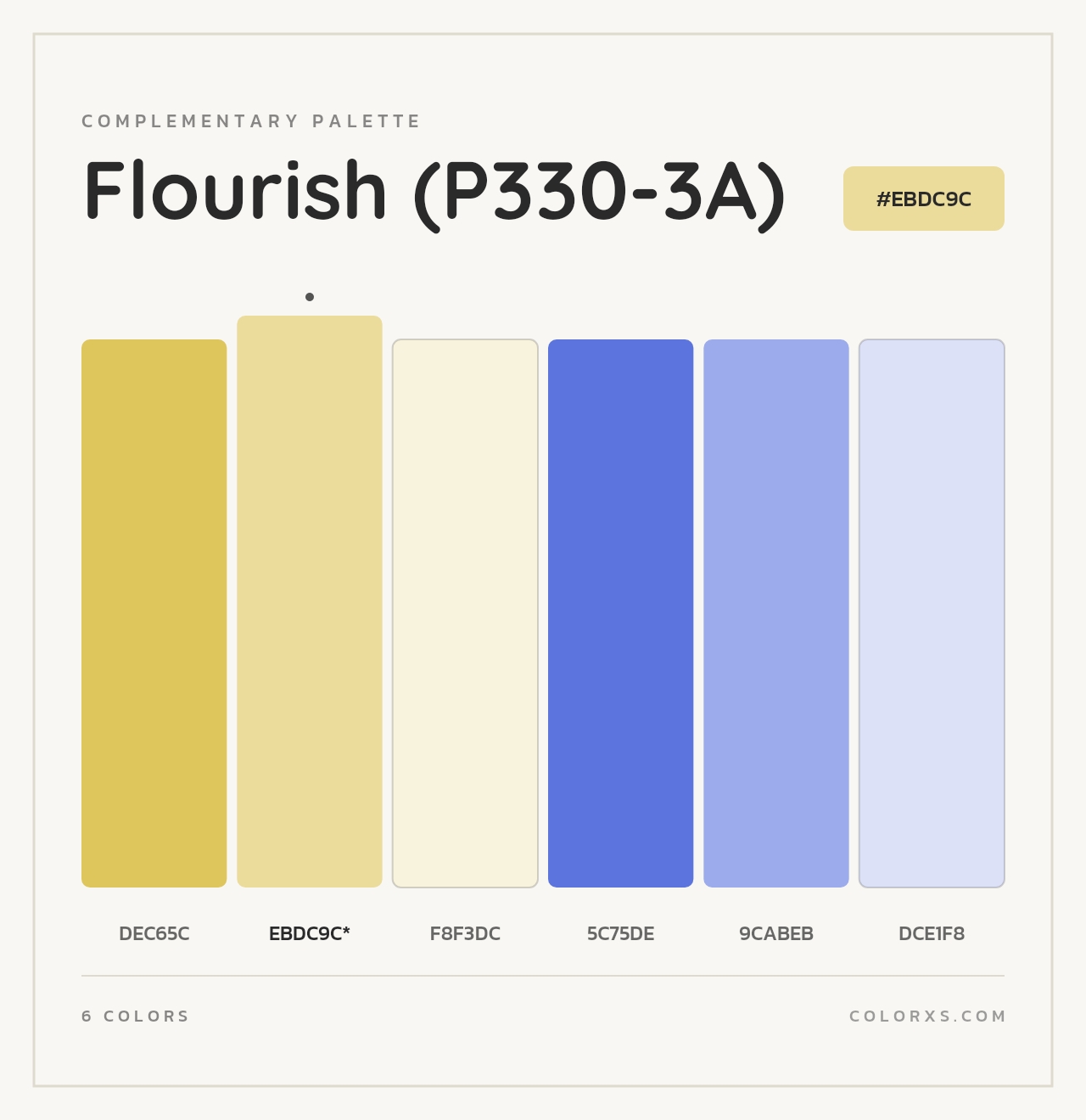 Flourish (P330-3A) - Complementary Color Palette