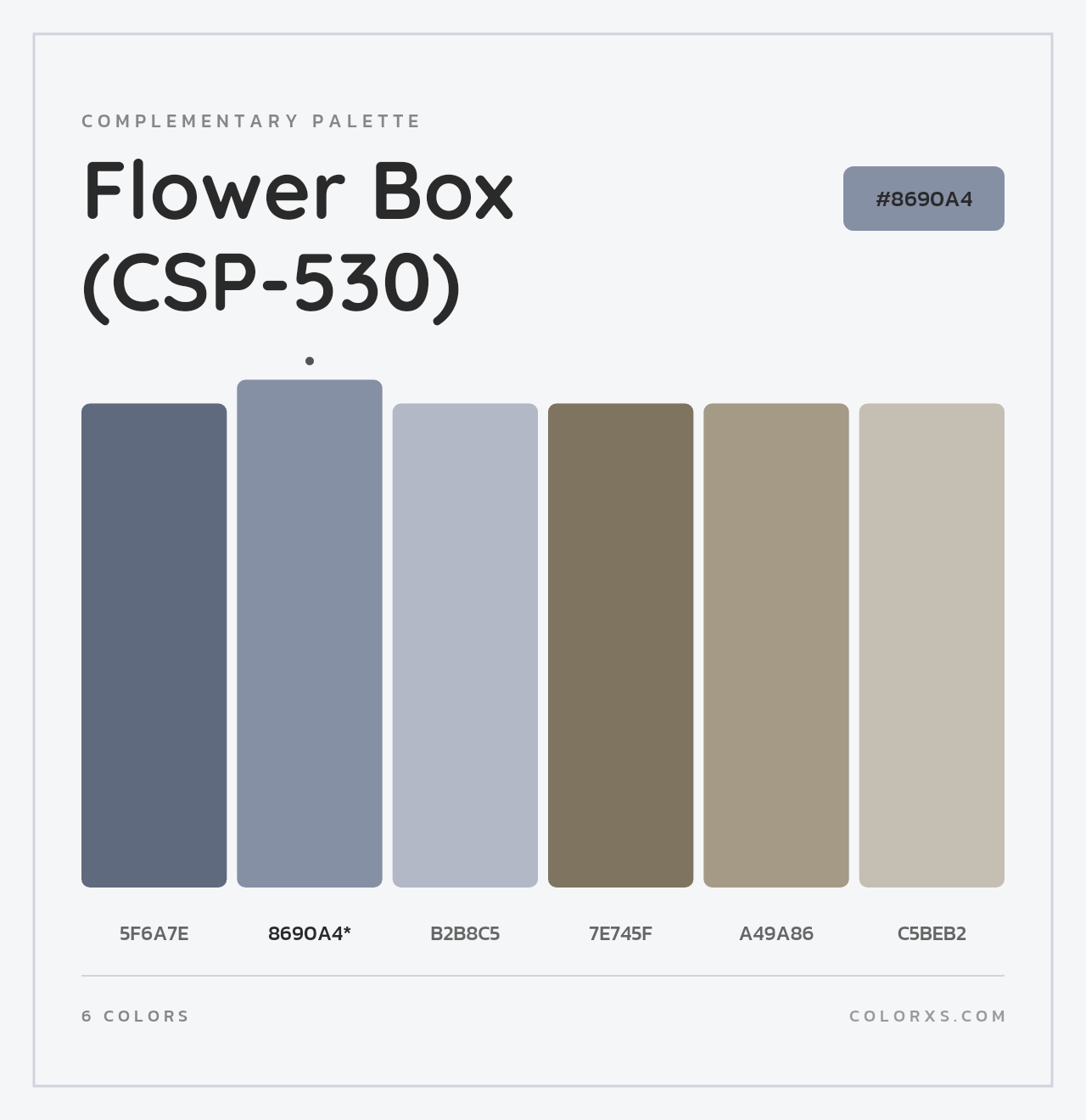 Flower Box (CSP-530) - Complementary Color Palette