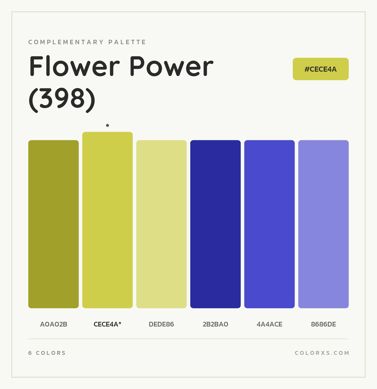 Flower Power (398) - Complementary Color Palette