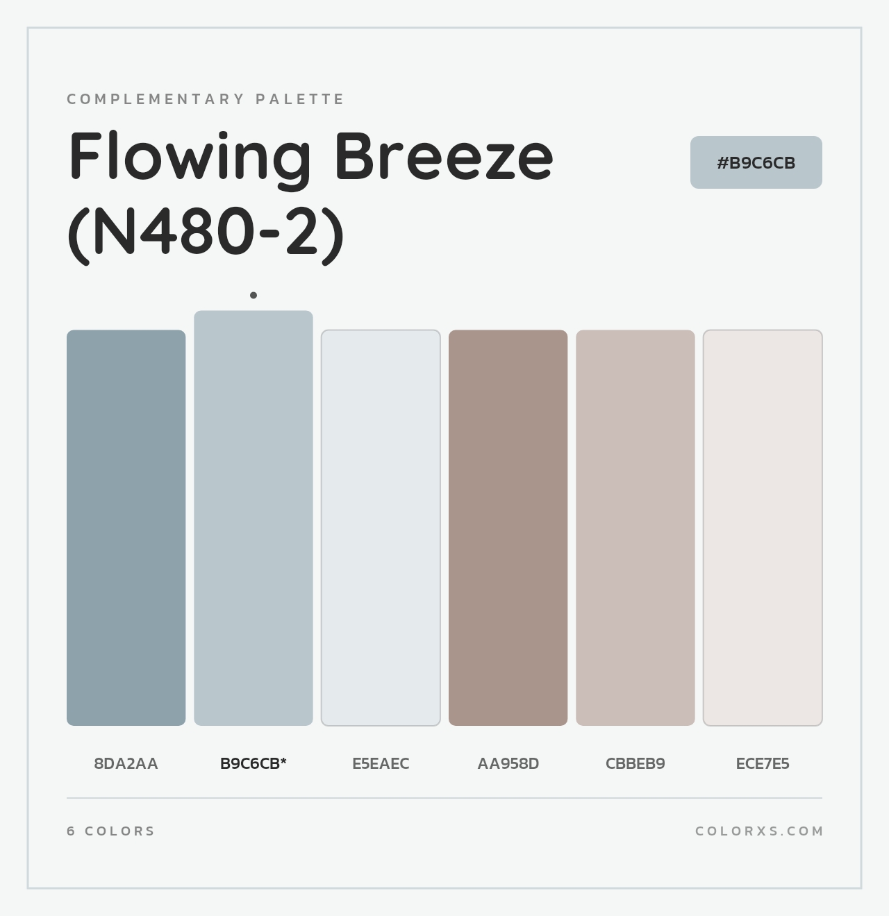 Flowing Breeze (N480-2) - Complementary Color Palette