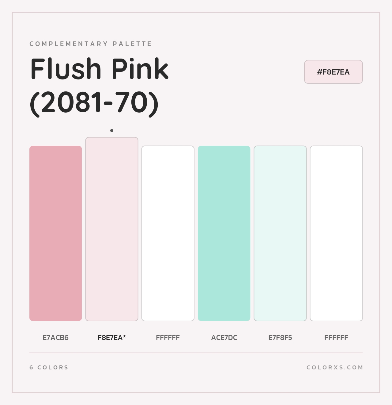 Flush Pink (2081-70) - Complementary Color Palette