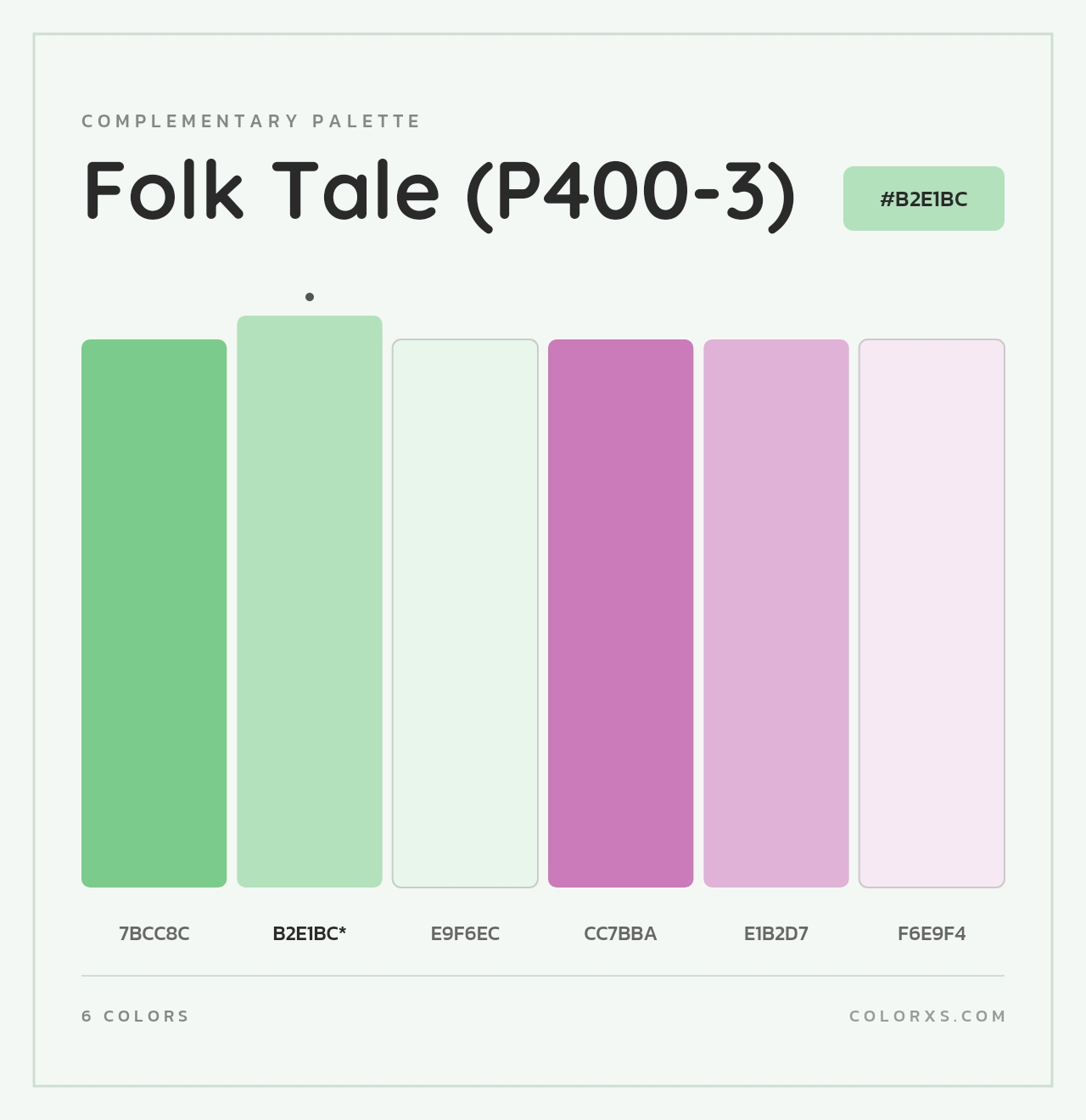 Folk Tale (P400-3) - Complementary Color Palette