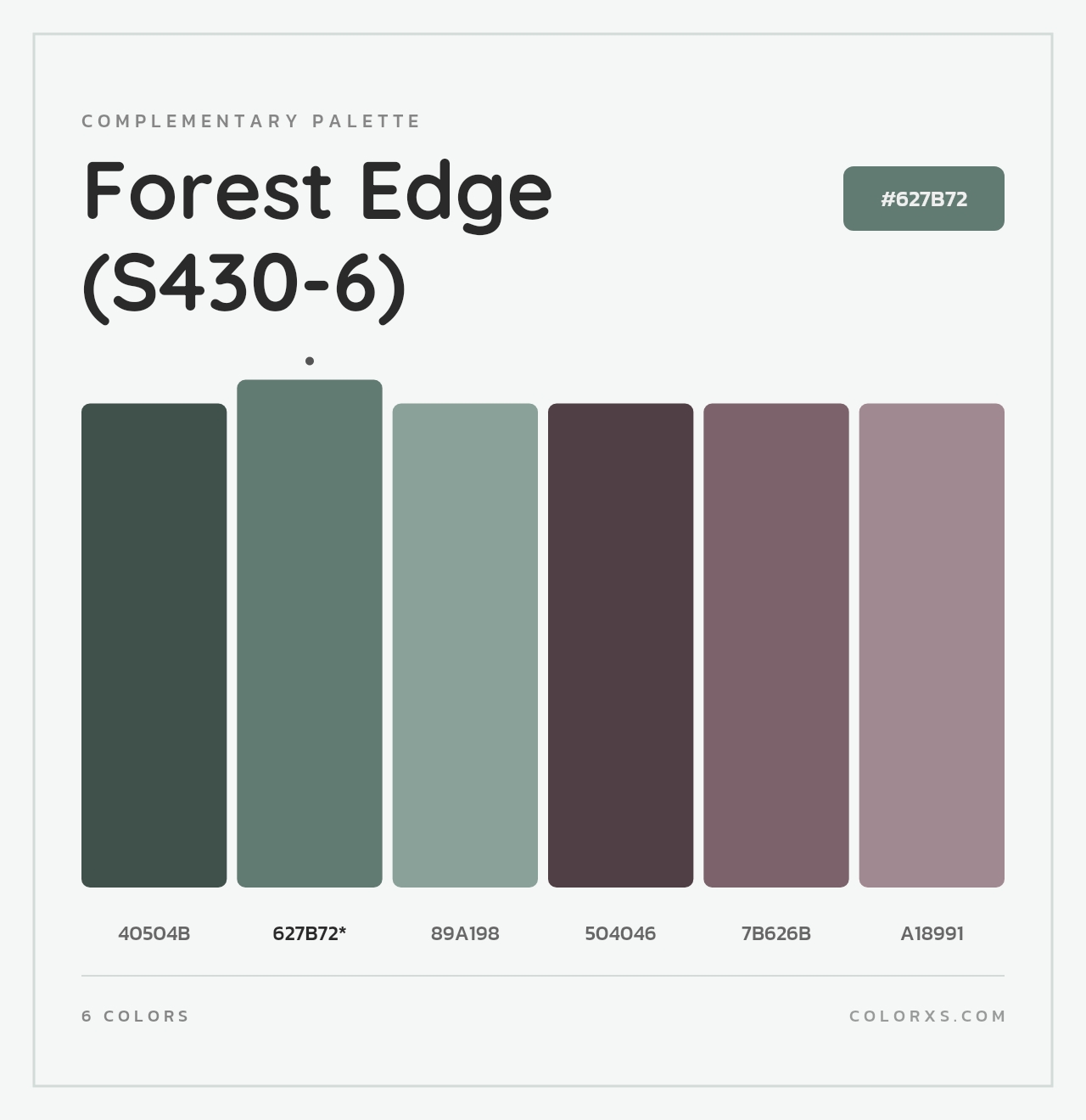Forest Edge (S430-6) - Complementary Color Palette