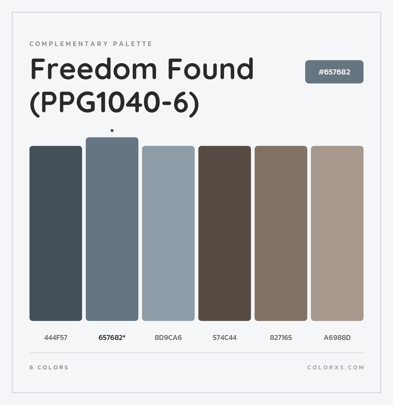 Freedom Found (PPG1040-6) - Complementary Color Palette