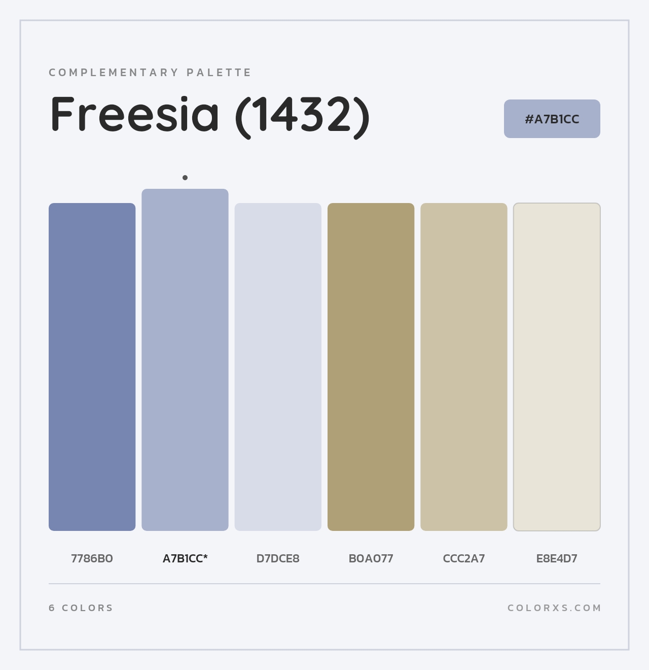 Freesia (1432) - Complementary Color Palette