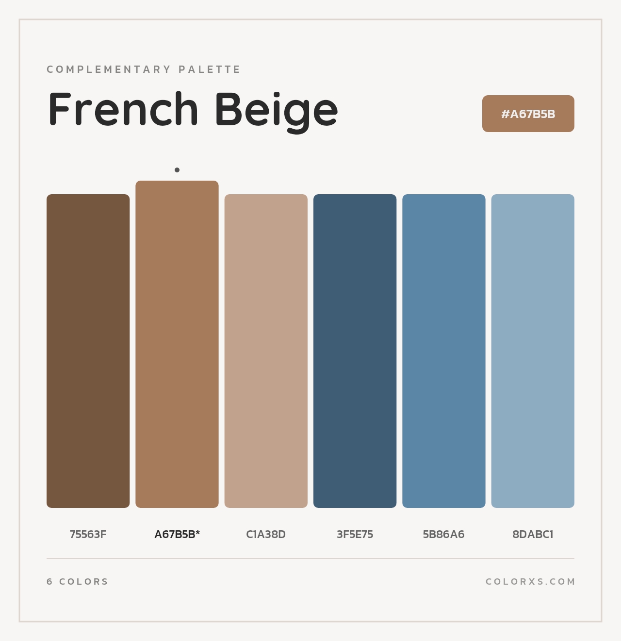 French Beige - Complementary Color Palette