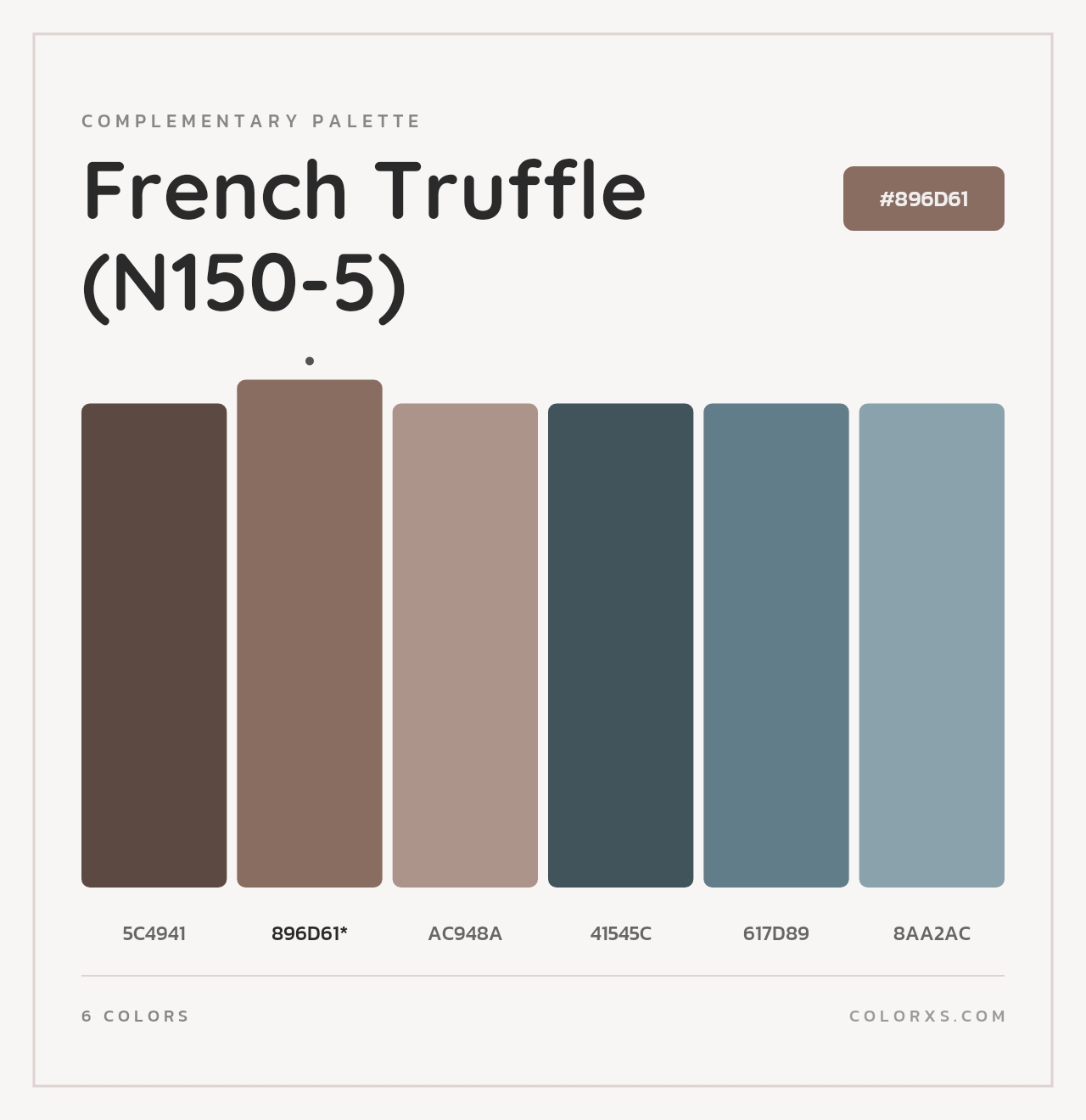 French Truffle (N150-5) - Complementary Color Palette