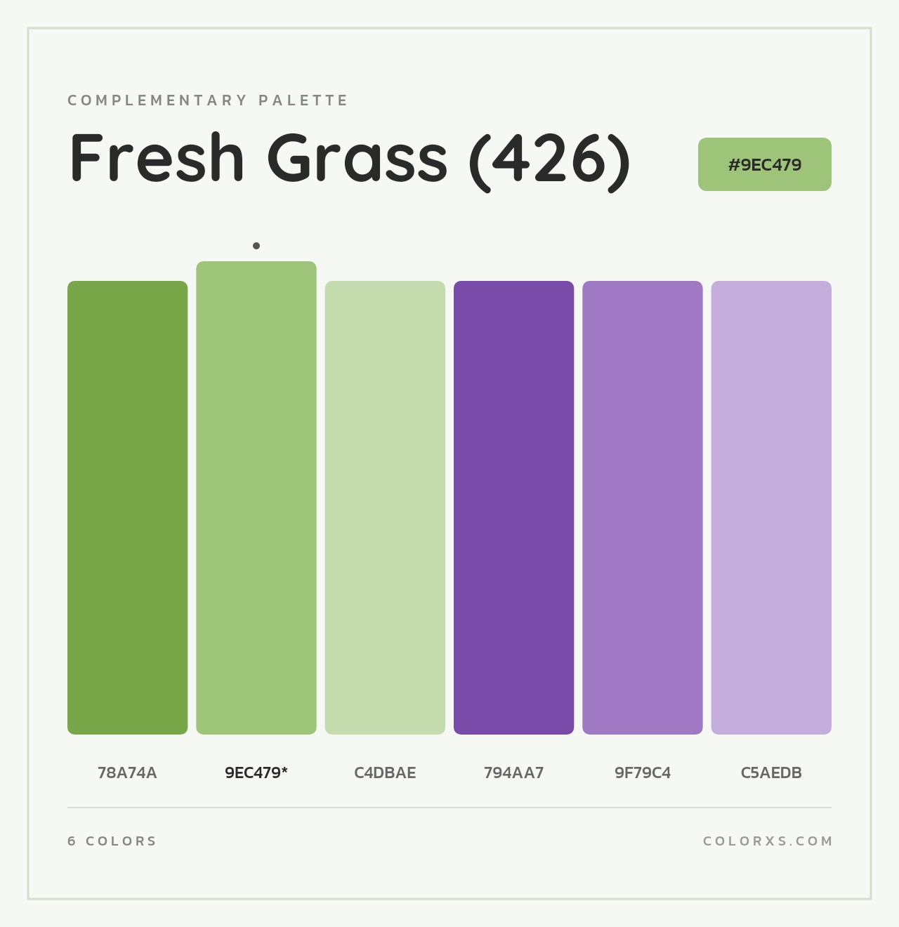 Fresh Grass (426) - Complementary Color Palette