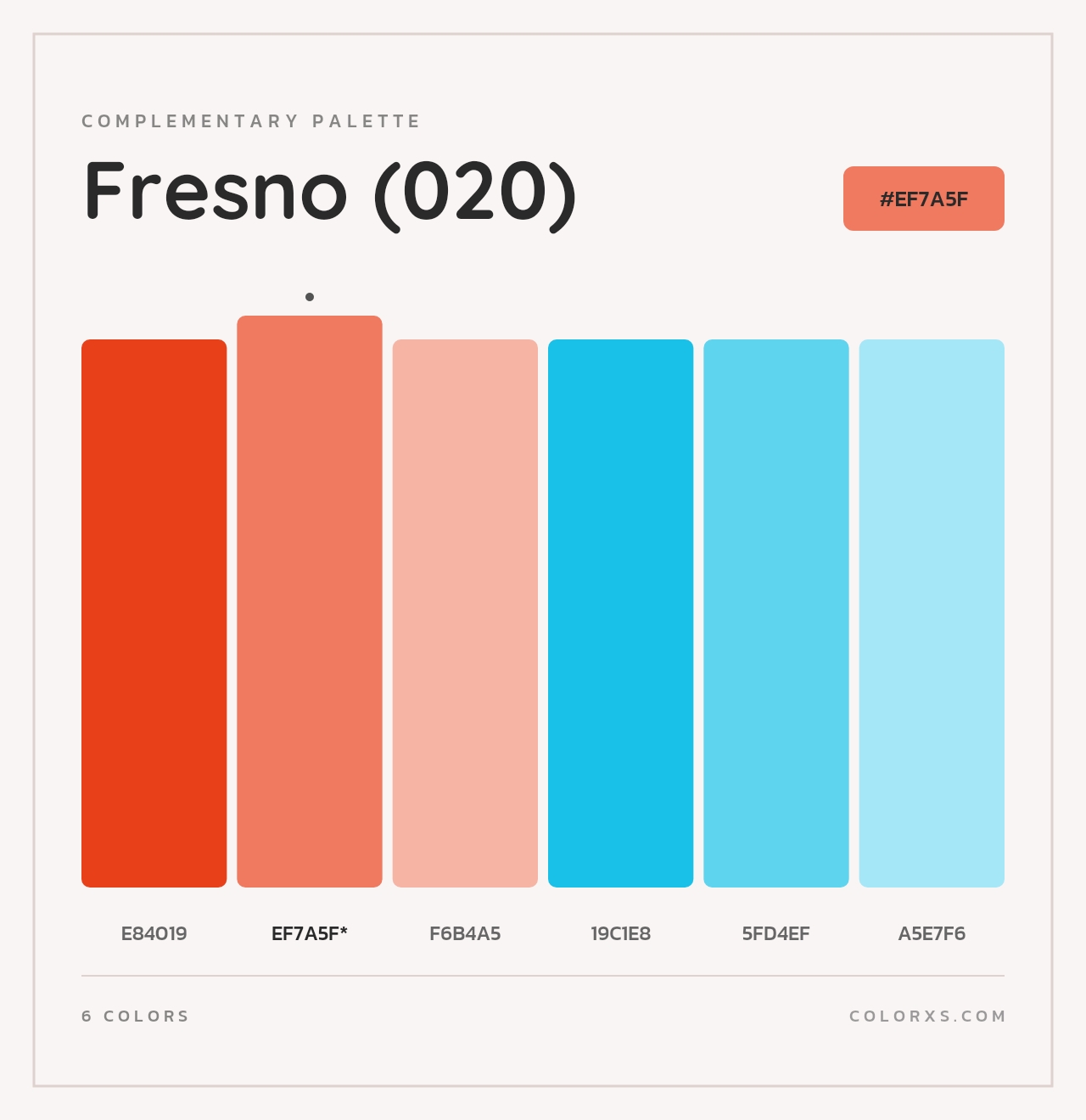 Fresno (020) - Complementary Color Palette