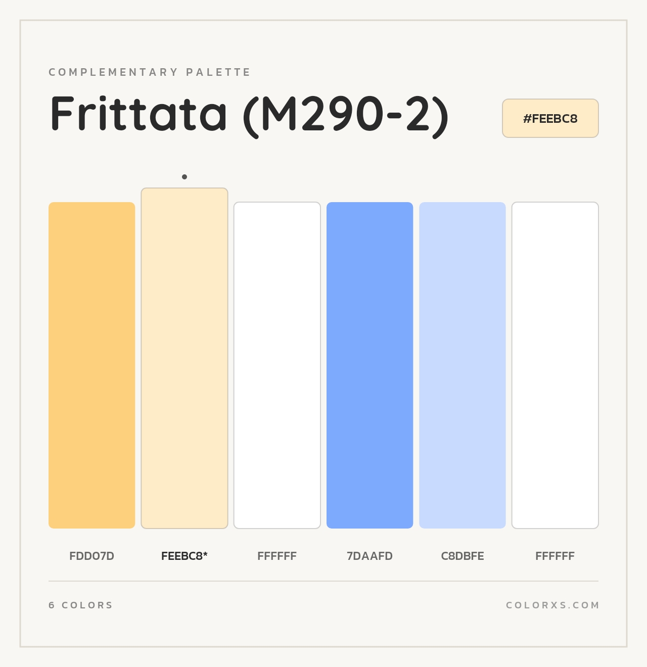 Frittata (M290-2) - Complementary Color Palette