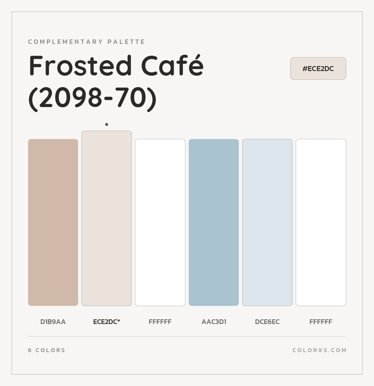 Frosted Café (2098-70) - Complementary Color Palette