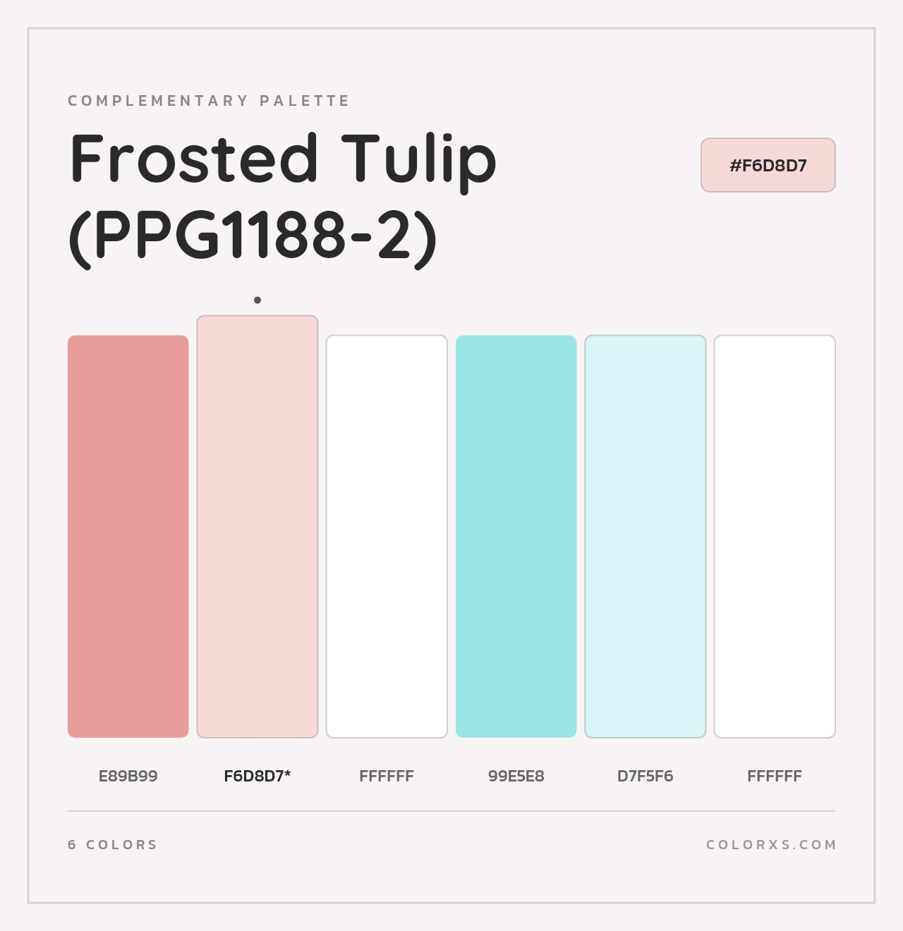Frosted Tulip (PPG1188-2) - Complementary Color Palette