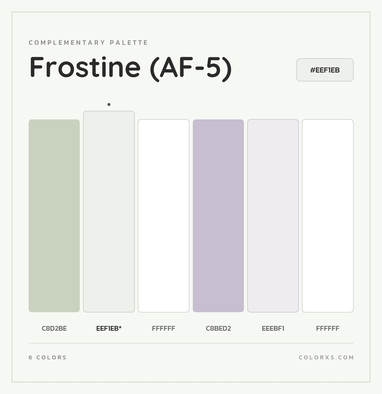Frostine (AF-5) - Complementary Color Palette