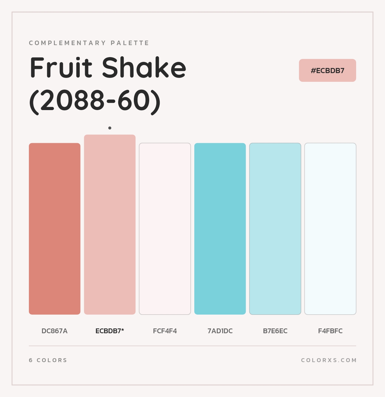 Fruit Shake (2088-60) - Complementary Color Palette