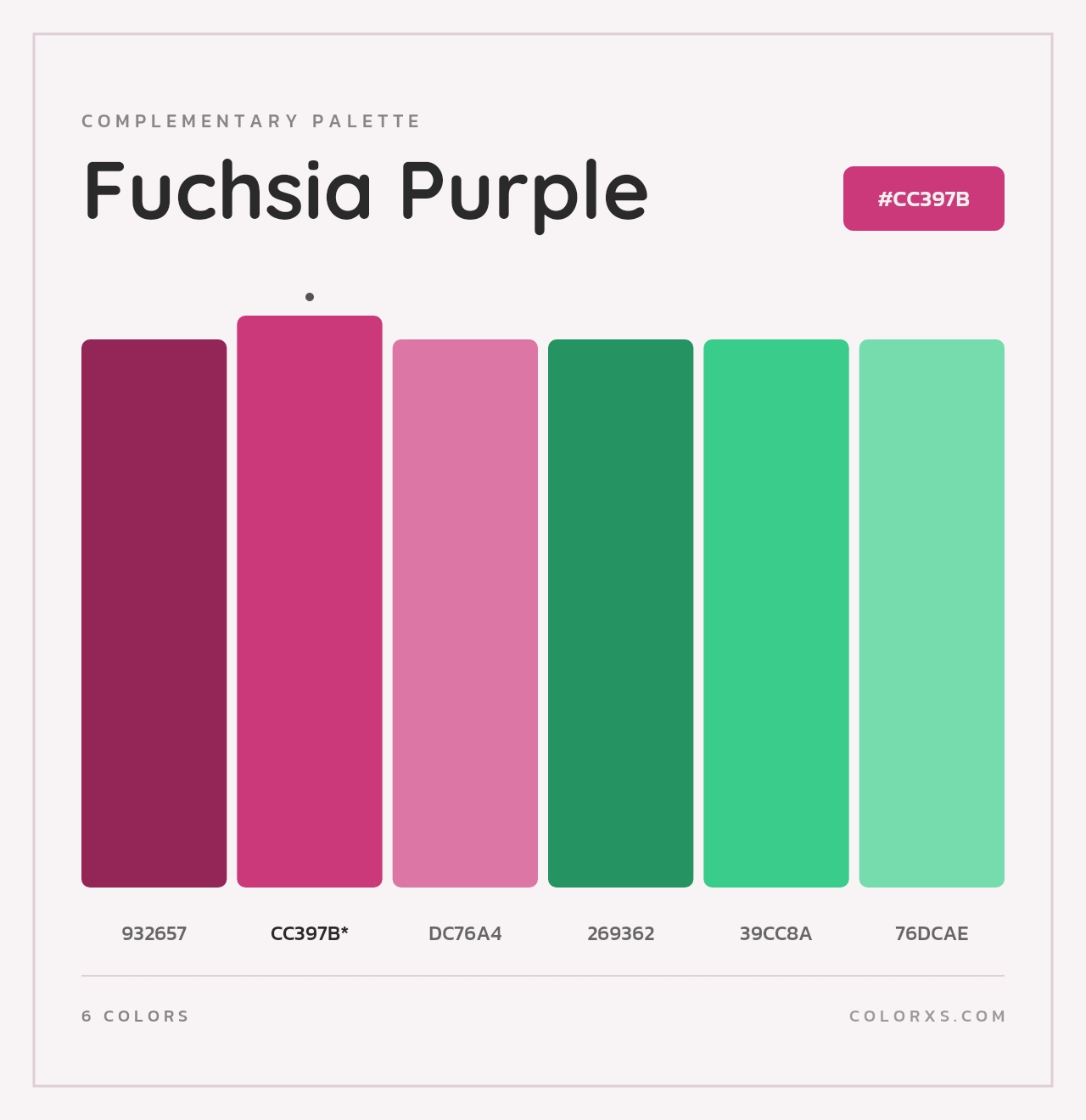 Fuchsia Purple - Complementary Color Palette