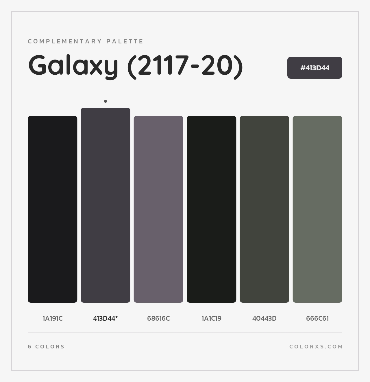 Galaxy (2117-20) - Complementary Color Palette