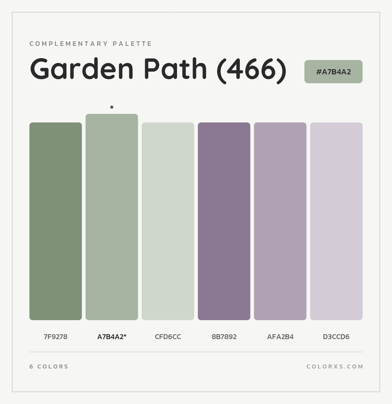 Garden Path (466) - Complementary Color Palette