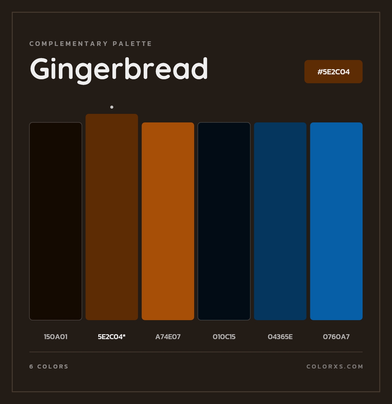 Gingerbread - Complementary Color Palette