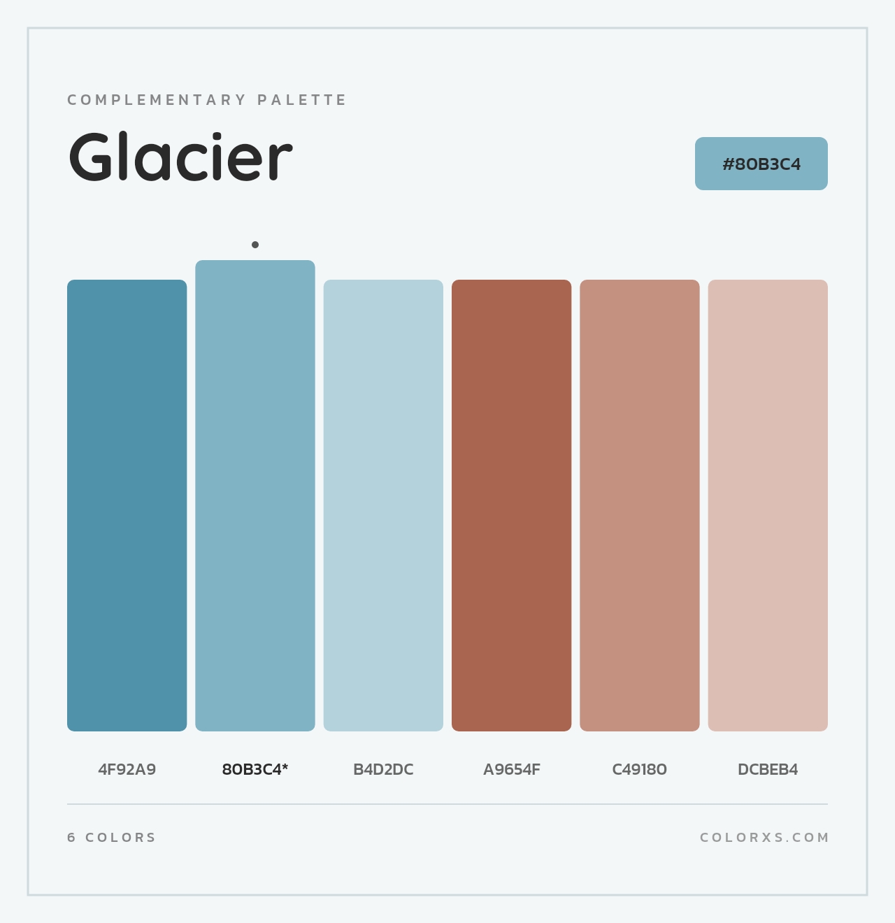 Glacier - Complementary Color Palette