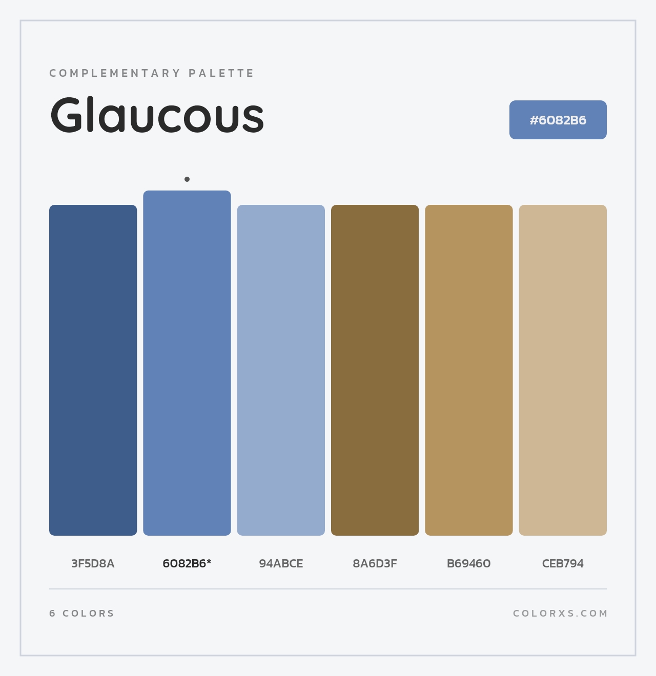 Glaucous - Complementary Color Palette