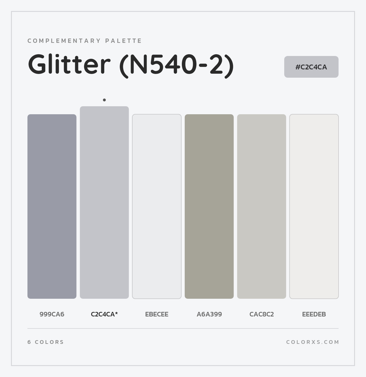 Glitter (N540-2) - Complementary Color Palette