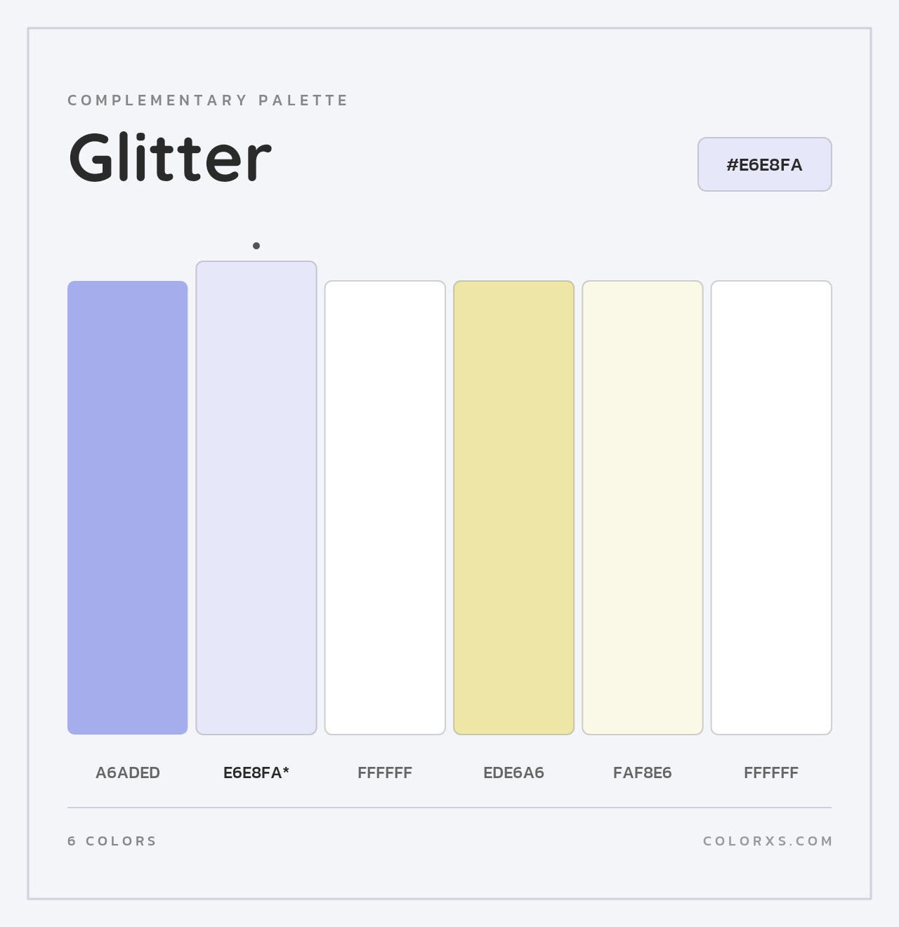 Glitter - Complementary Color Palette