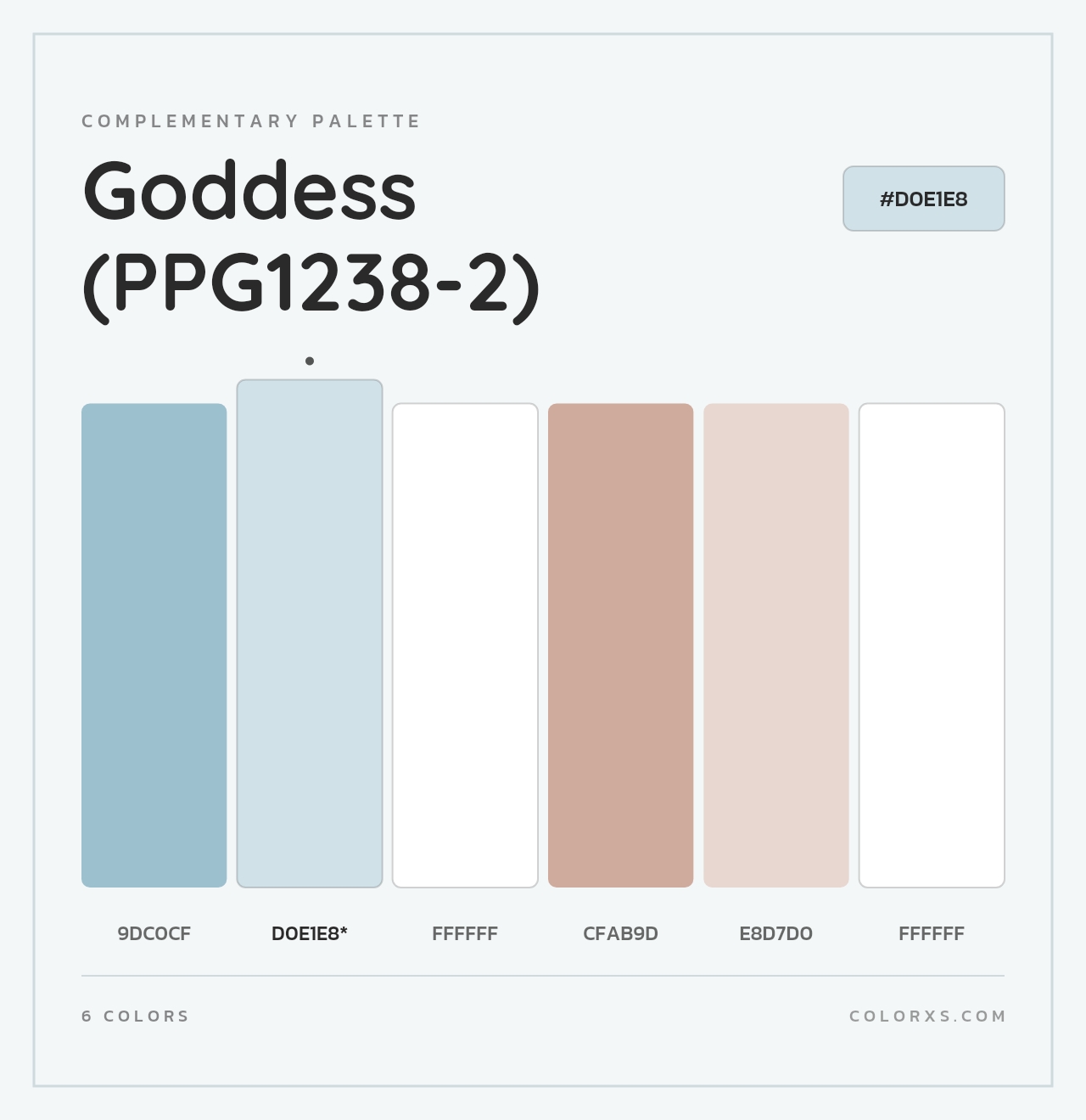 Goddess (PPG1238-2) - Complementary Color Palette