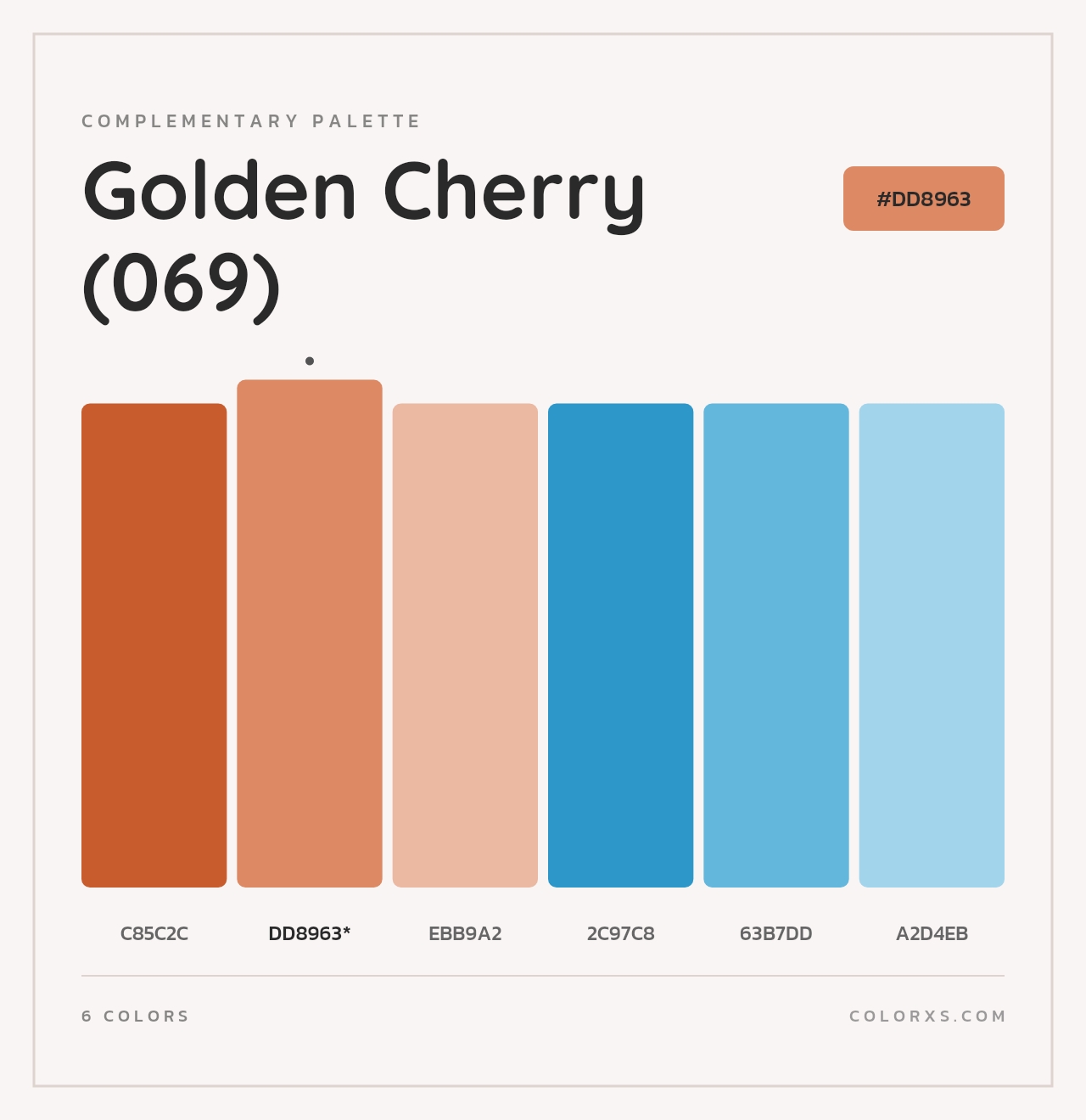 Golden Cherry (069) - Complementary Color Palette