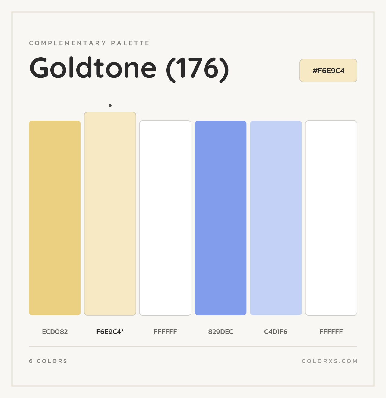 Goldtone (176) - Complementary Color Palette