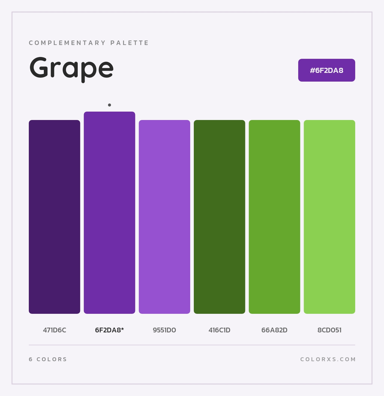 Grape - Complementary Color Palette
