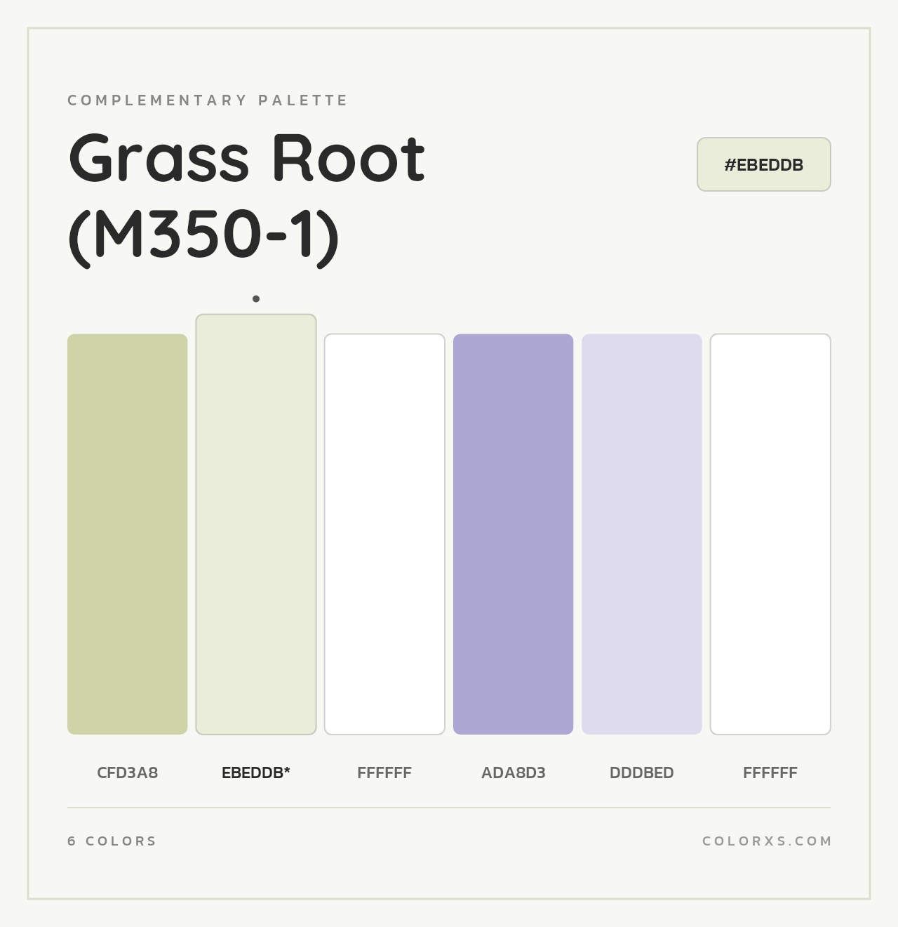 Grass Root (M350-1) - Complementary Color Palette