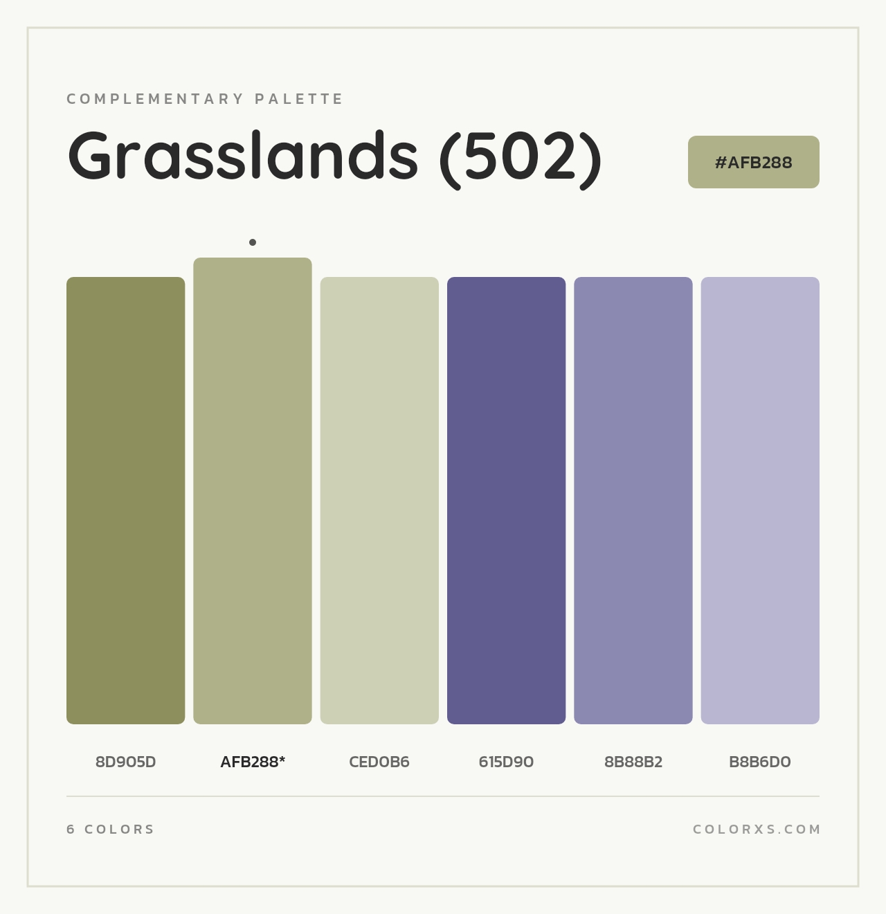 Grasslands (502) - Complementary Color Palette