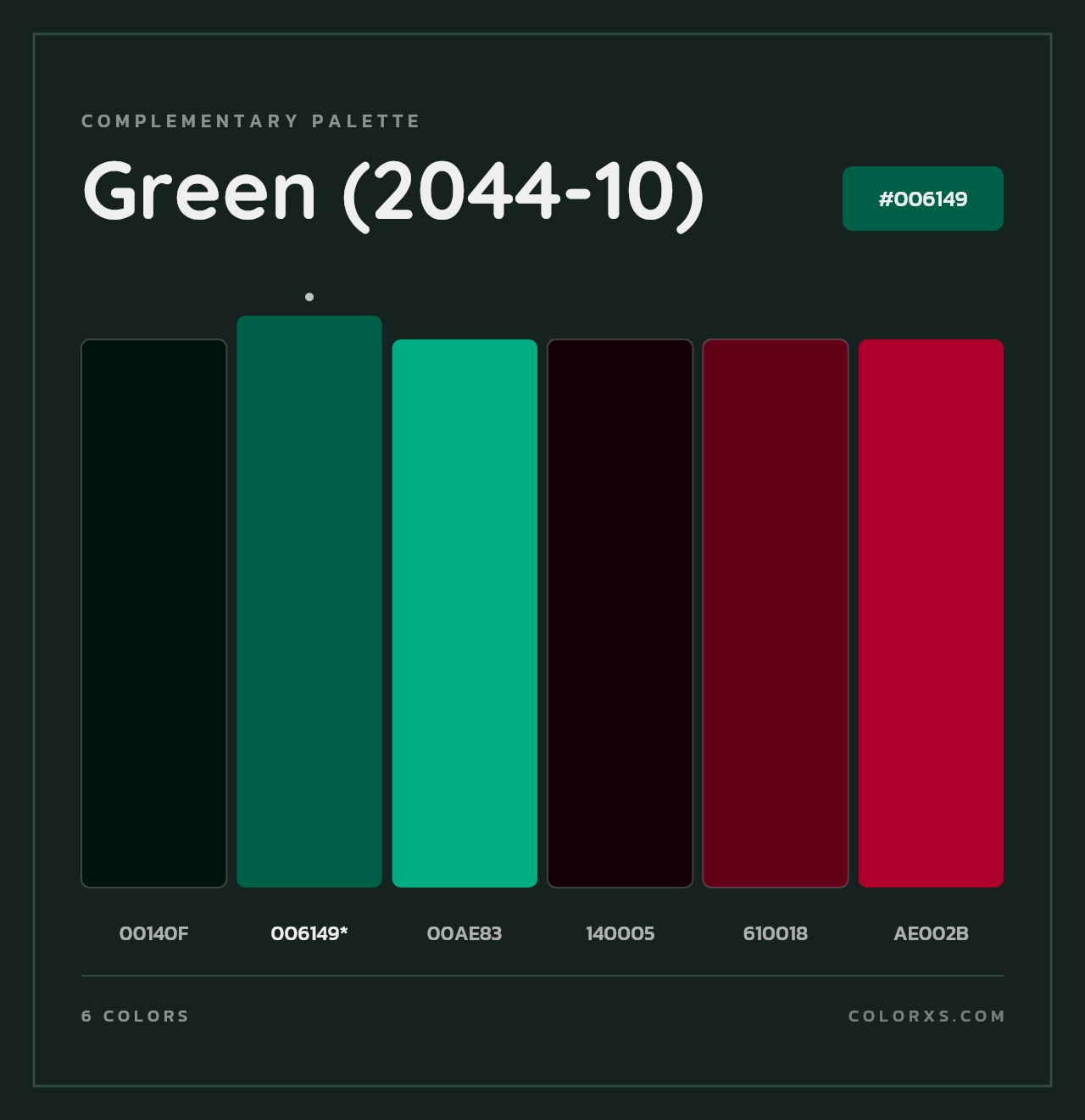 Green (2044-10) - Complementary Color Palette
